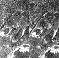 B/W Landsat/DEM stereo pair of Morocco, Africa.