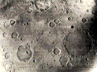 B/W Mariner 6 image of the Sinus Sabeus region of the southern highlands on Mars.
