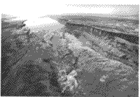 B/W photograph of the East Afican Rift, Kenya.