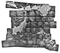 Example of uncontrolled mosaic image of central Wyoming, 1972.